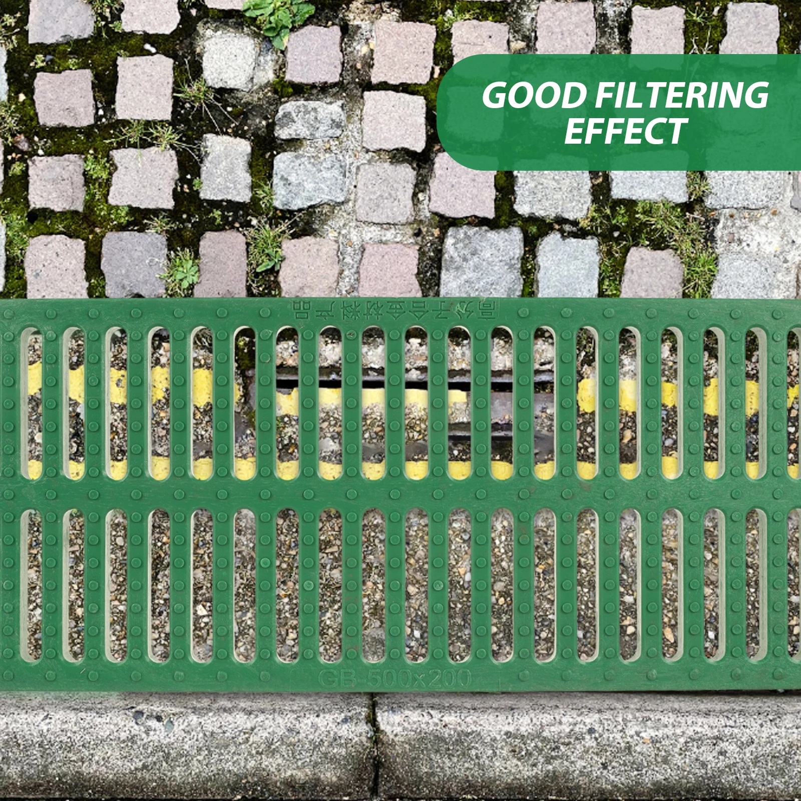 

Sewer Drain Grate Plastic Drain Cover Trench Grate Durable Permeable Heat Dissipation Urban Infrastructure