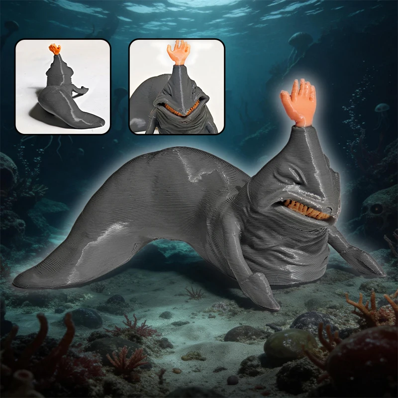 New 3D Printing Sea Eater Bloop Gran Maja Action Figure Model Toy Xmas Gift Joint-movable Deep Bloop Sea Monster Figurines view 4