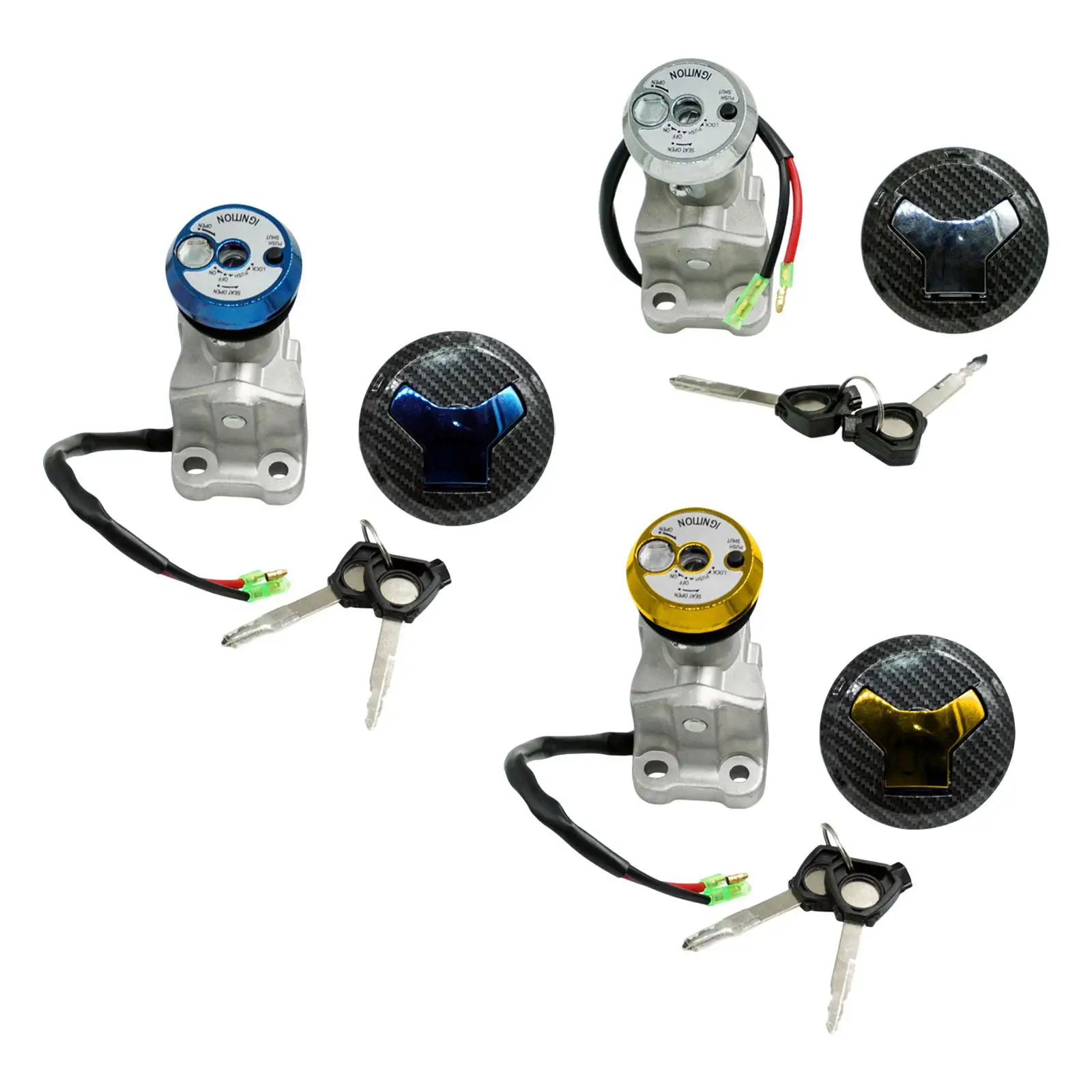 

Motorcycle Ignition Lock with 2 Keys Repair Easy to Install Replace Parts Battery Cylinder Lock for