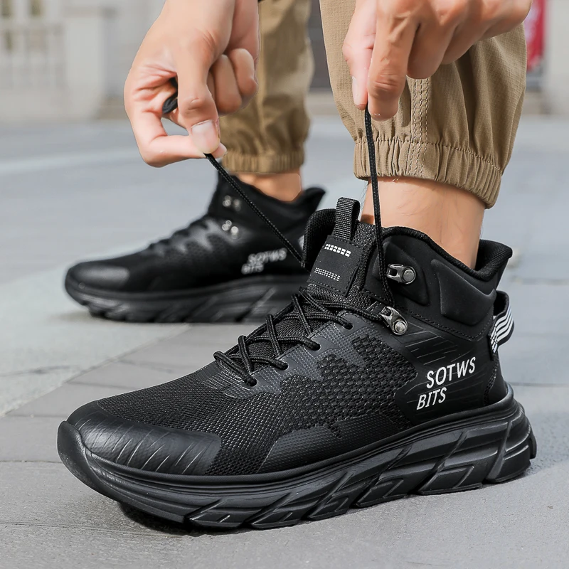 

Мужские кроссовки для бега, амортизирующие кроссовки для бега, уличные гоночные кроссовки, нескользящая роскошная обувь, пара внедорожных туфель с дышащей сеткой