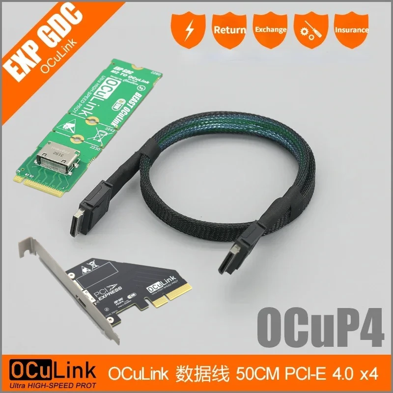 

TH3P4 OCuP4 OCuLink Thunderbolt 4/3 USB4 Док-станция для графического процессора Аксессуары для внешних видеокарт Блок питания 8P Адаптер PCIE 4.0 x4 OCuLink