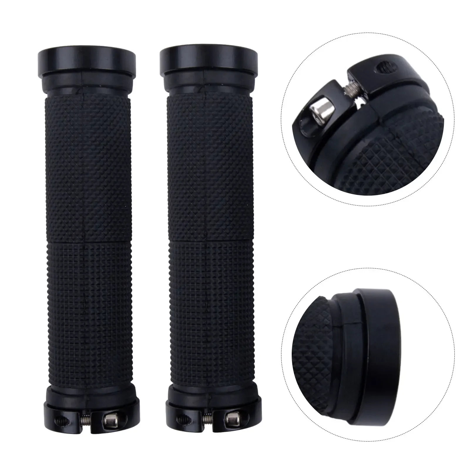 1pair bicycle grips Lockout Grips cycling Grip Bike Accessories Black/red/yellow Non-slip Handle Set Plastic Mountain road Bike