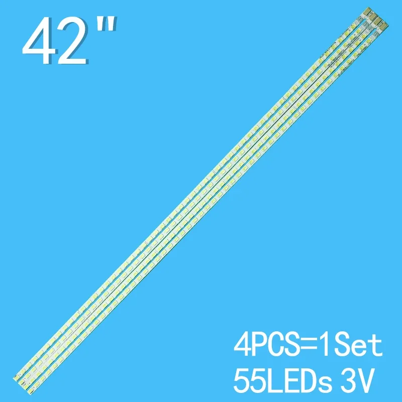 LED Backlight Lamp Strip 55lamps For V420H2-LE2-TREF2  V420H2-LE2-TLEF2 55  le-42km51  E187565 10071401  LED42T29GP 42E70RD