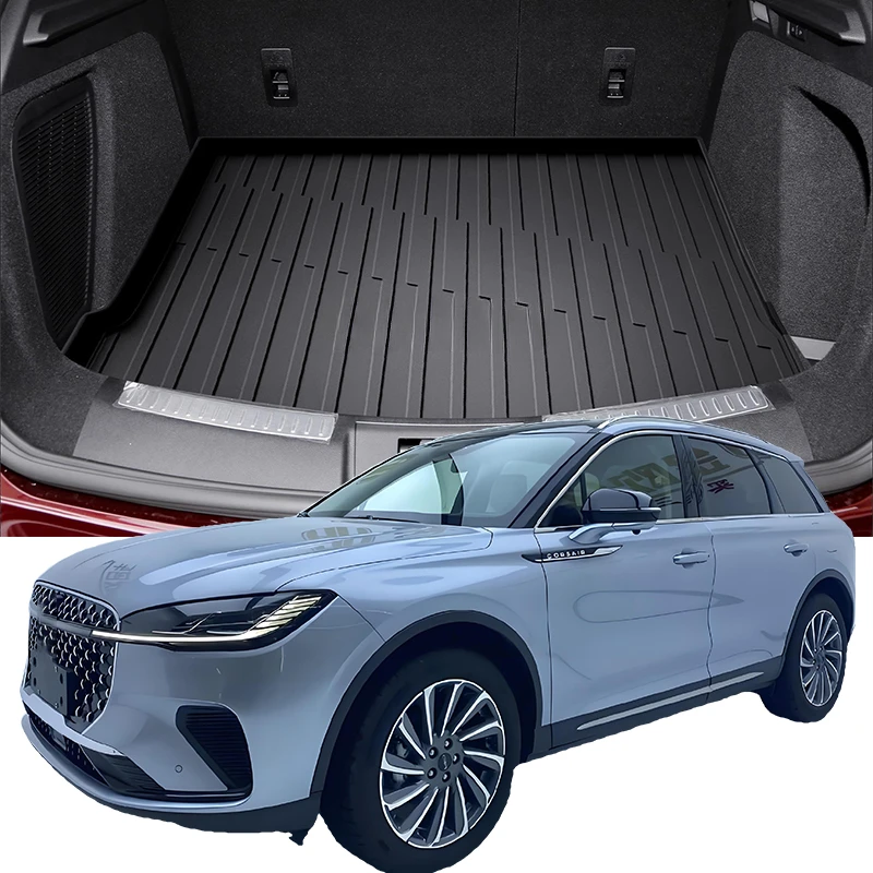 Upgrade TPE Car Rear Trunk Mats Storage Pads Cargo Tray Dustproof Waterproof Protecion Cushion For LINCOLN Corsair 2022-2024