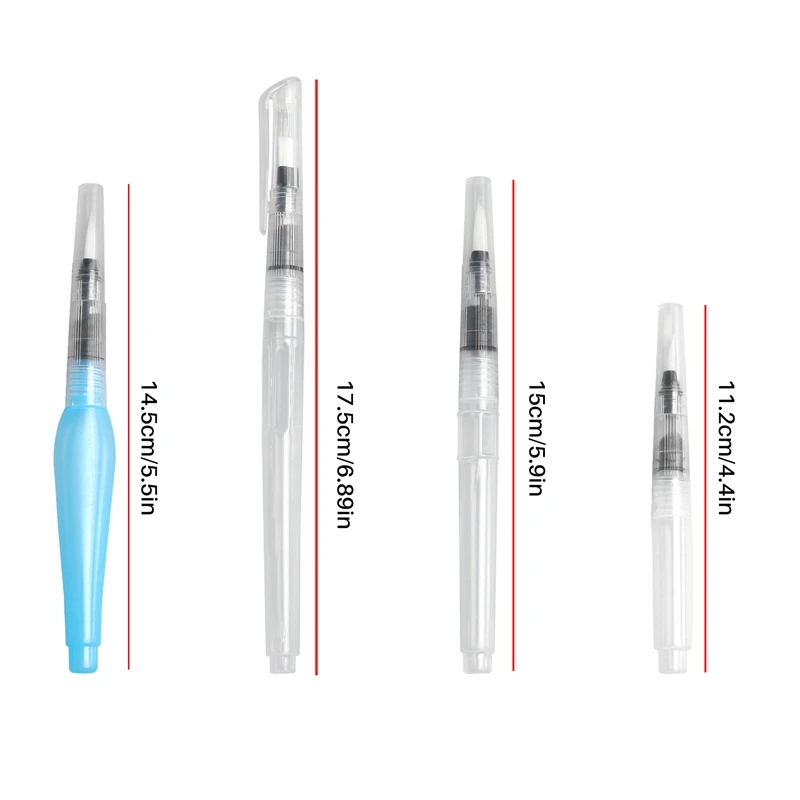 Imagem -05 - Conjunto de Canetas Escova Aquarela Suprimentos de Arte Recarregáveis Canetas de Tinta e Água 12 Pacotes