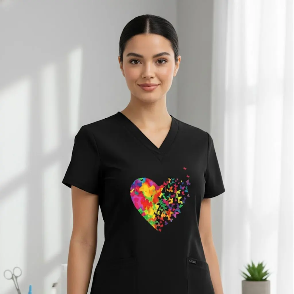 

Комплект униформы унисекс из эластичной ткани с эксклюзивными принтами – дышащие, немнущиеся медицинские костюмы, халаты для СПА и стоматологических клиник