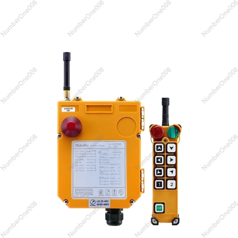 

F24-8S Single Speed 8 Direction Industrial Remote Control For Overhead Crane Lift IP65 Waterproof Wireless