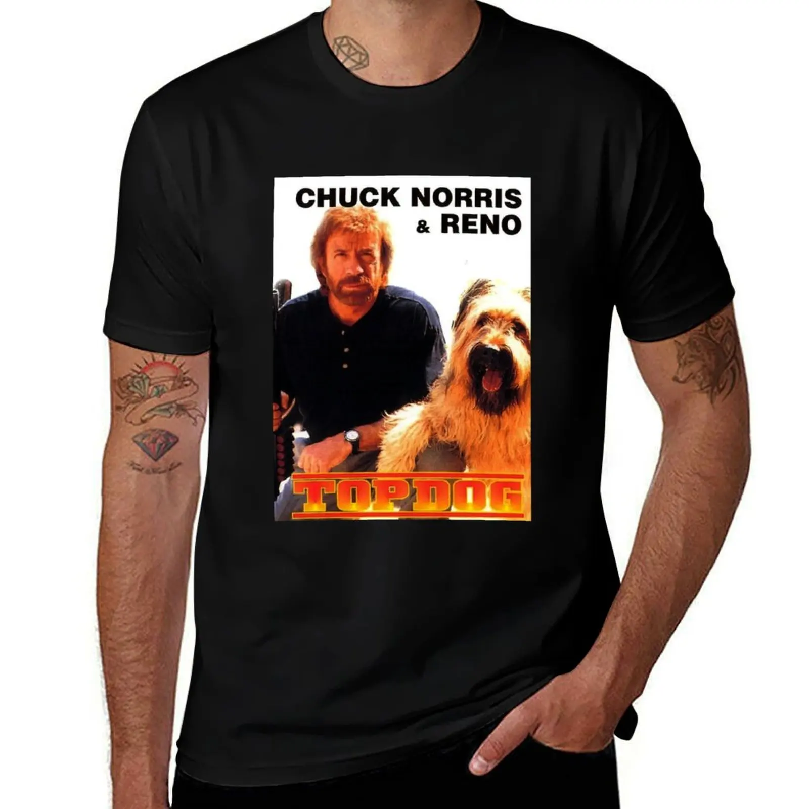 Chuck and Dog T-Shirt t shirts for man graphic vintage T-Shirt