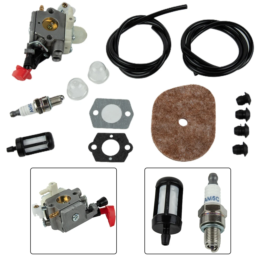 Delicate Carburetor 2X Fuel Line 1X Fuel Filter for durable Equipment High Quality Long for service Life Practical Solid