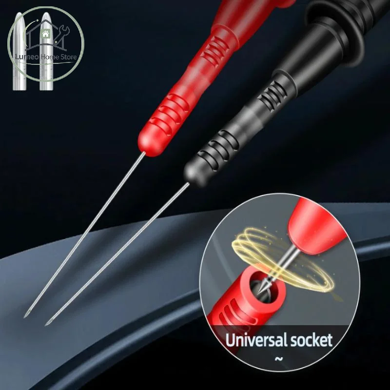 T2003 Pen Extension Needle Tip 1 Pair Probe Tip Test Fine Tip 1000V/10A Bendable Probe Detachable Accessories Tester Tool