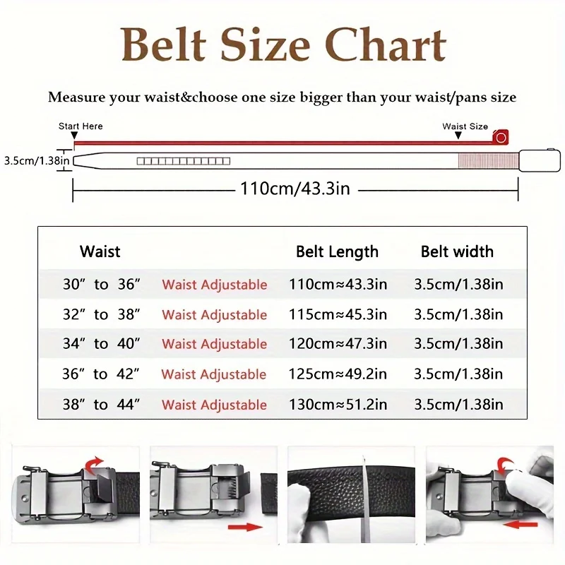 2Pieces（1A Keychain + 1Men's Two-Layer Cowhide Golf Belt），Men's Suit, Trousers, Shirt, Oxford Shirt, Sliding Ratchet Golf Belt