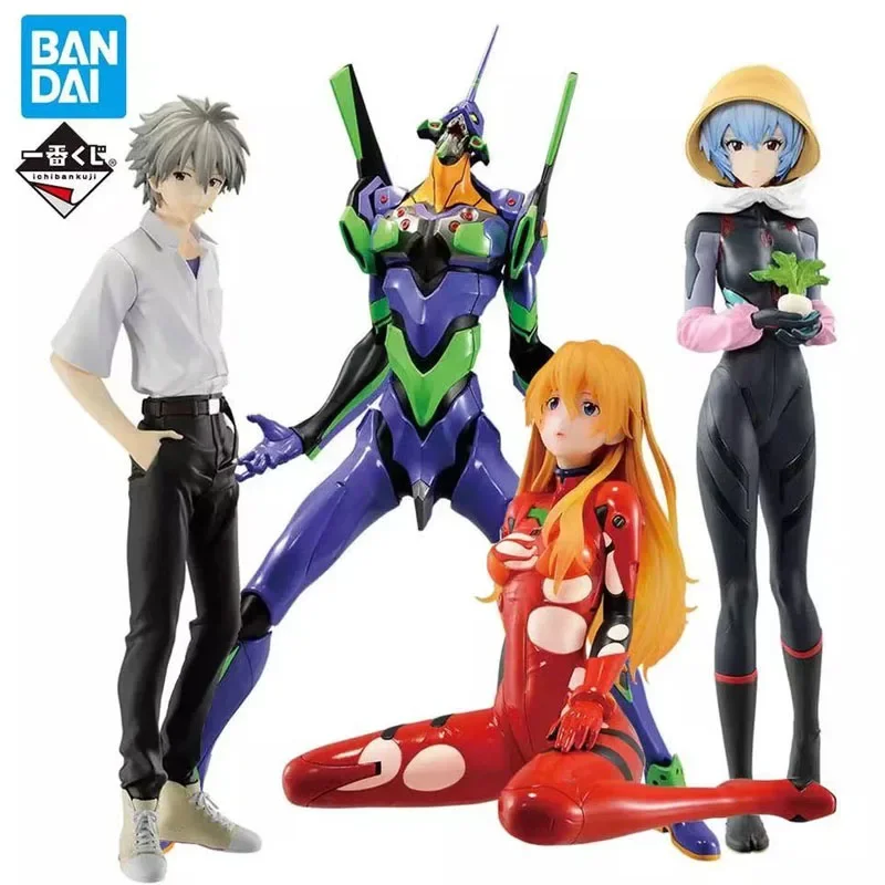 

In Stock Bandai Original Ichiban KUJI EVA EVANGELION-01 Asuka Ayanami Rei Nagisa Kaworu EVANGELION-13 Anime Action Figure Model