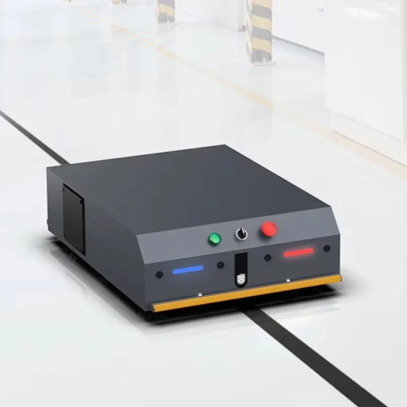100kg Load Capacity Towing AGV Smart Logistics Transporter Remote Control Automatic Material Handling Robot