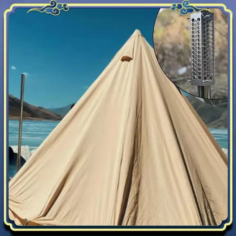 

Latest Outdoor Chimney Net Camping Hot Tent Wood Stove Adjustable Screw Rod