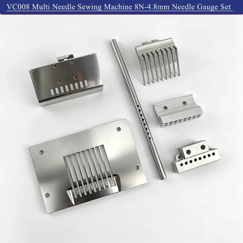 

Premium Needle Position Set VC008 8N-3/16 4.8mm Needle Plate & Presser Foot for Siruba Multi Needle Sewing Machine