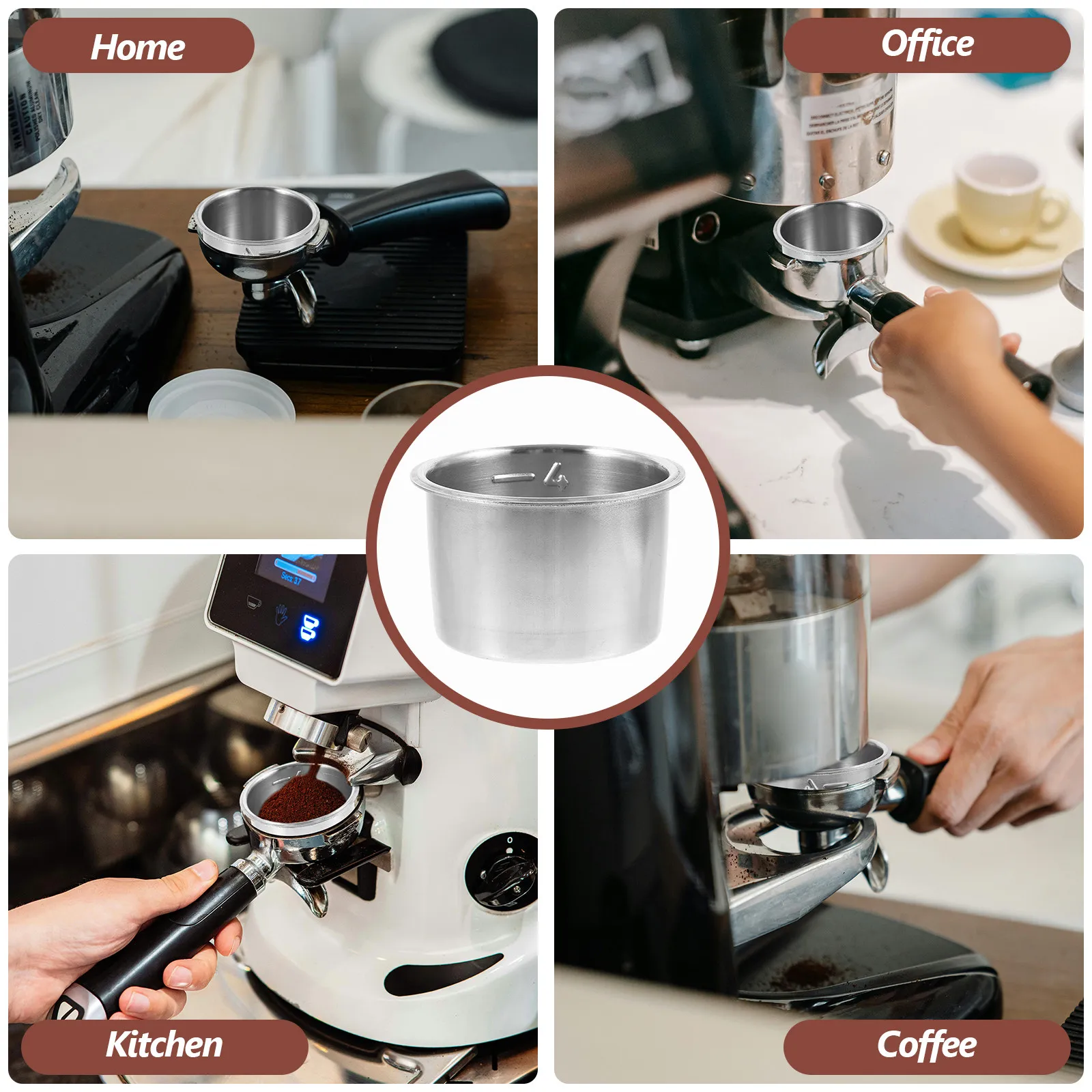 

Многоразовая корзина-фильтр для кофе из нержавеющей стали 51 мм, чашка-фильтр для эспрессо, кофейная чашка-ситечко для приготовления эспрессо