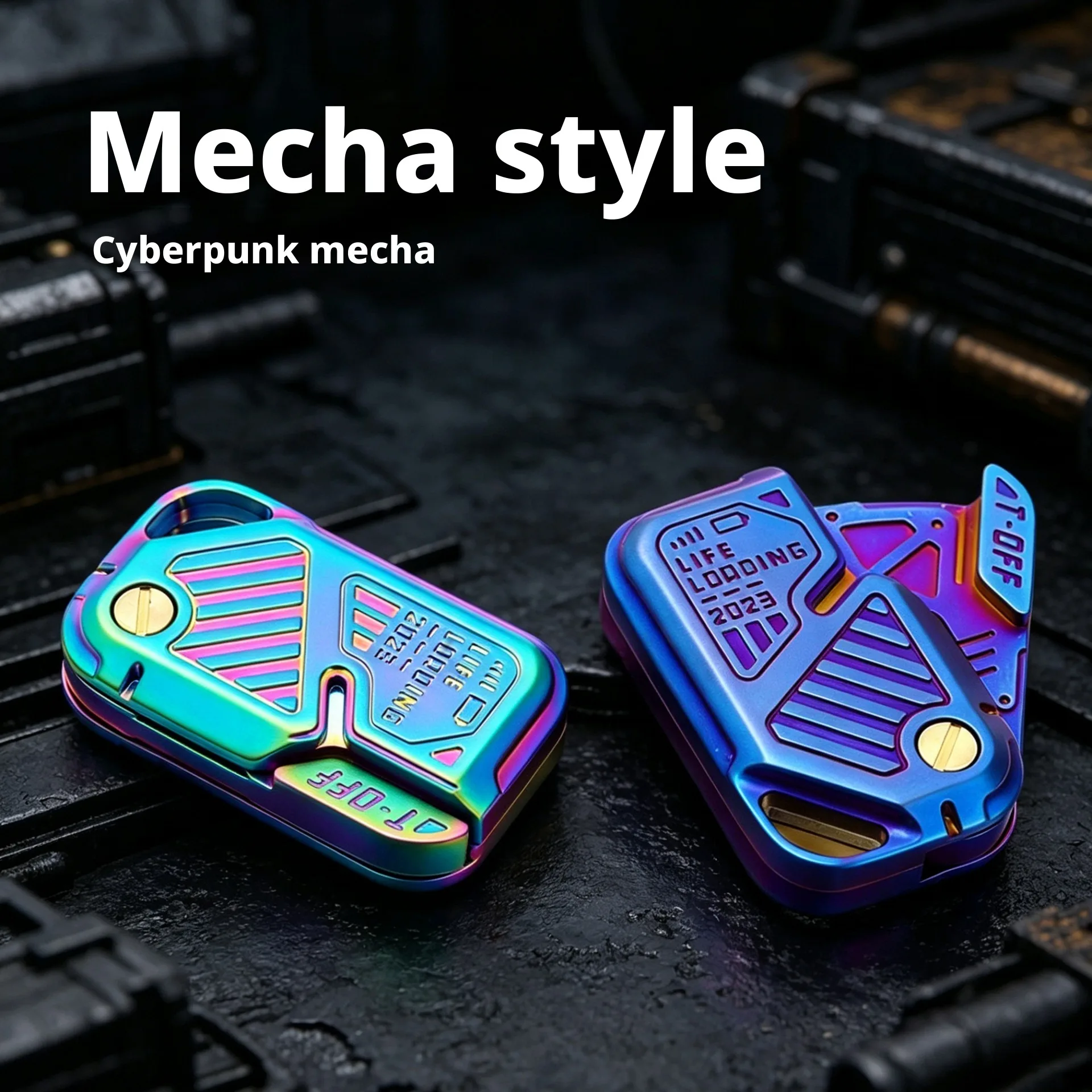 New Blade‑Texture Mechanical Magnetic Fidget Slider Zinc Alloy Push‑Sound Fidget Clicker EDC Finger Push‑Pull Stress Relief Toy