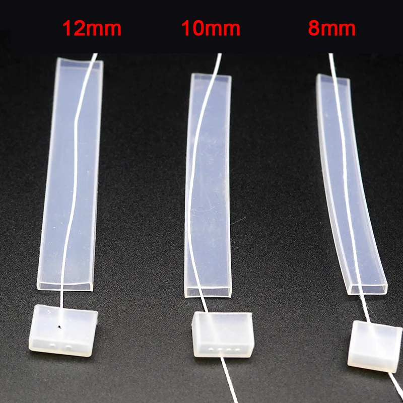 

5 м/10 м длина Водонепроницаемый IP67 8 мм/10 мм/12 мм силиконовая трубка для SMD 5050 3528 3014 5630 ws2811 ws2812b Водонепроницаемый прокладки СИД светильник