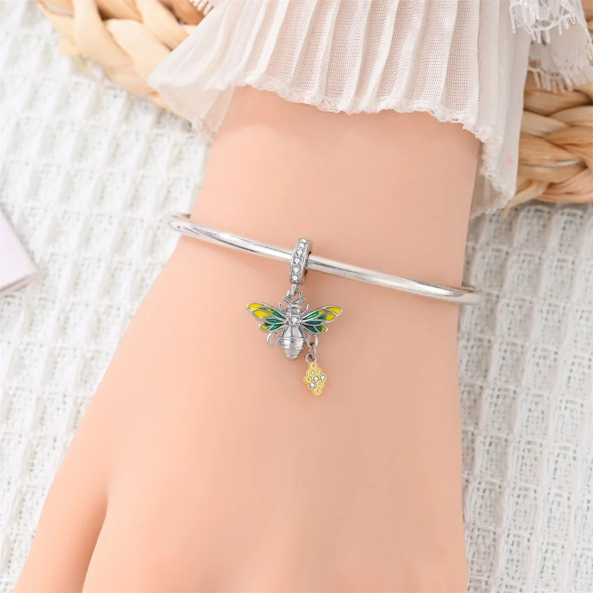 2026 925 Sterling Silver Funny Lemon Sunflower Four Leaf Clover Flower Animal Charms Bead Pendant DIY Bracelet Fine Jewelry Gift - view 5