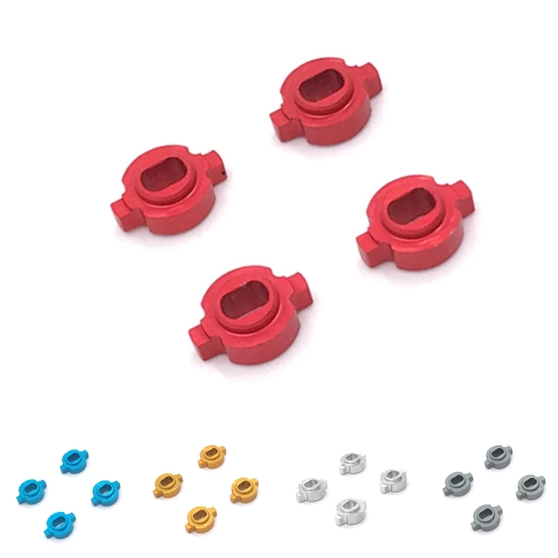 4Pcs Metal Bond Changeover Adapter for 1/28 Mosquito RC Car ZERO-Z Kyosho MINI-Z MR-03 Wheel Hub Change To AWD