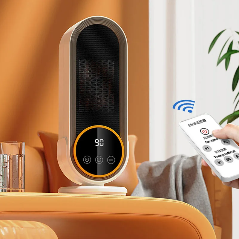 1200W Electric Heater Portable Desktop Fan Heater Ceramic Heating Warm Air Blower Home Office Warmer Machine for Winter