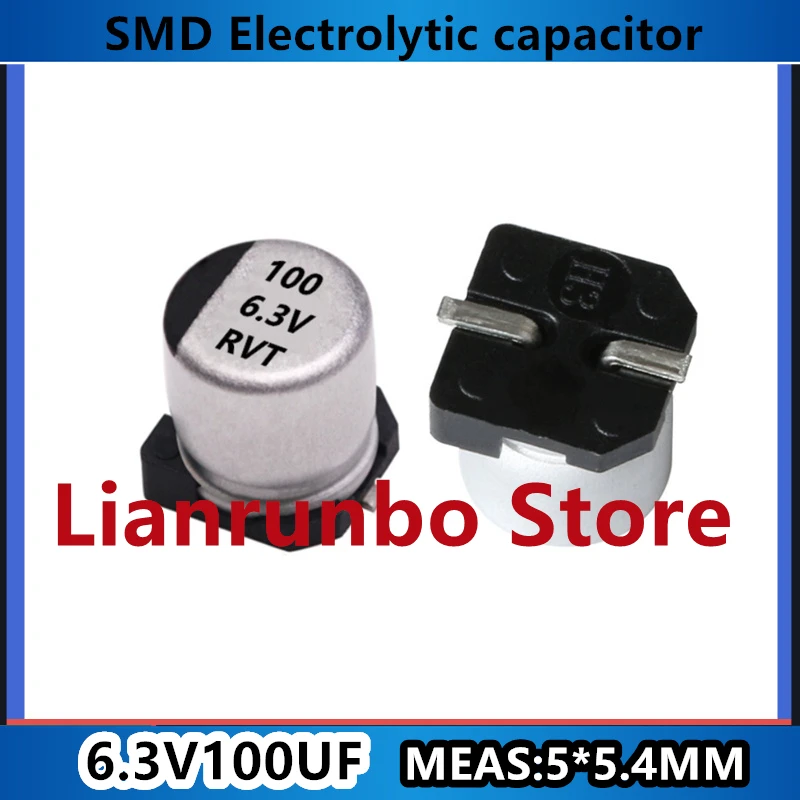 

10PCS/LOT SMD aluminum electrolytic capacitor 100UF/220/ 6.3*7.7mm 6.3V10V16V