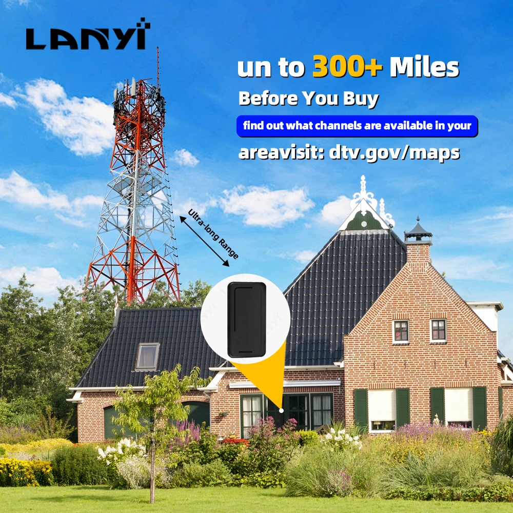 2024 Newest Tv Antenna  For All Tv Indoor Strong Signal 10000 Miles 30Dbi Booster Hd Rv Receiver Digital Outdoor Antenna Global