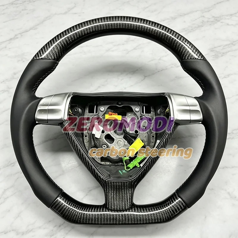 Custom 100% Forged Carbon Fiber Steering Wheel For Porsche 997 987 Cayman Boxster Cayenne Customized Leather Sport Steering Whee
