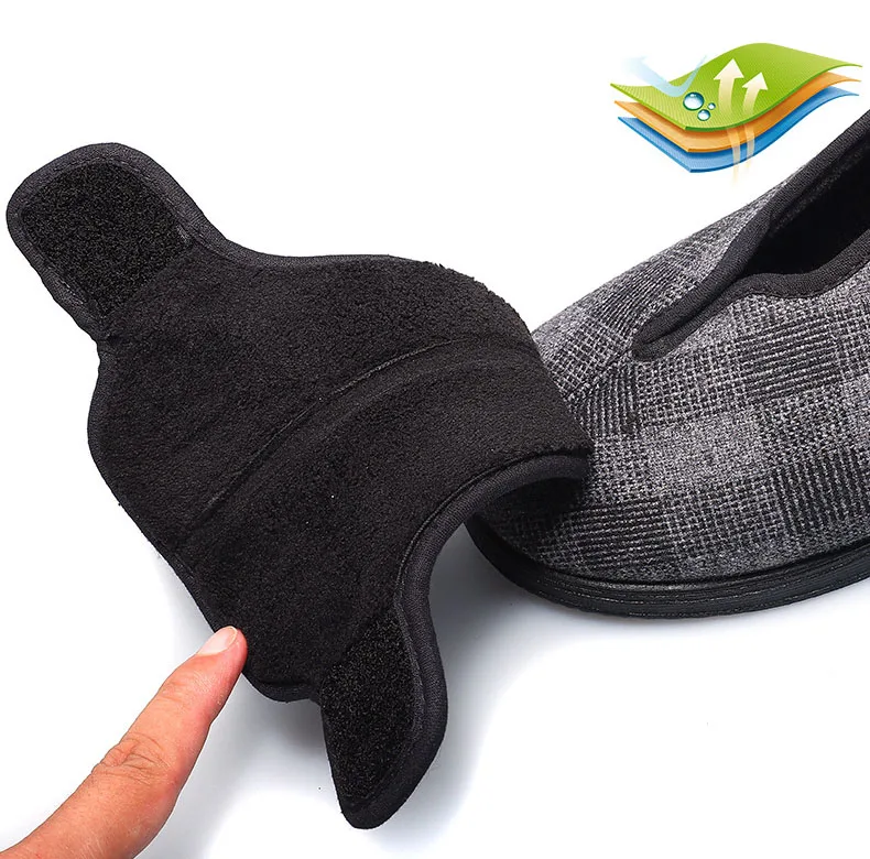 Fully open big foot bone of the elderly multifunctional health shoes home convenient diabetic shoes