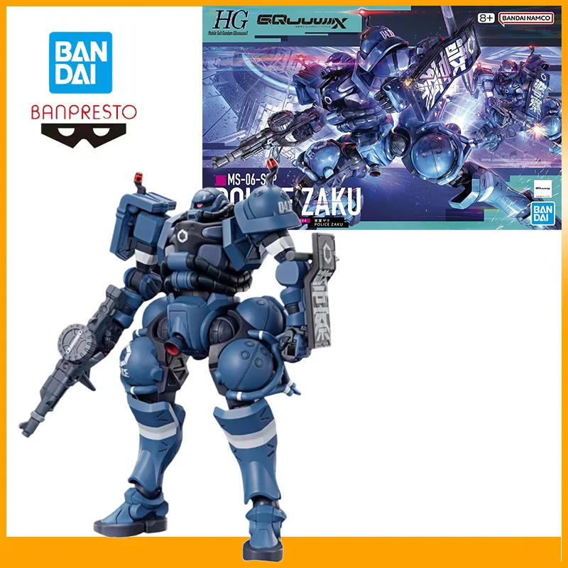 

Оригинальный Bandai Banpresto Hg 1 144 Police Zaku, из Gundam Gquuuux, аниме-фигурки, модель в подарок для фанатов аниме, подарок
