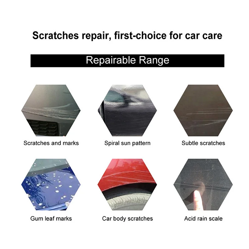 50ml Car Scratch Remover Wax Polishing Compound Auto Wheel Hub Rust Cleaning Agent V-Vaxy Car Scratch Repair Polishing Wax
