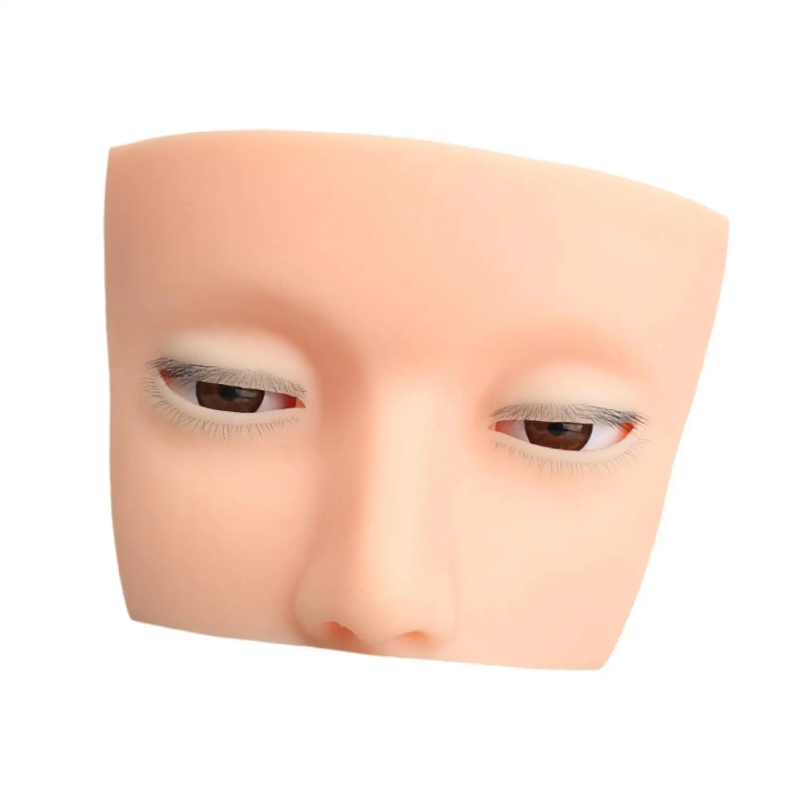 Realistic Eyelash Practice Mannequin Head Silicone Material Training Model for Make Up Studies