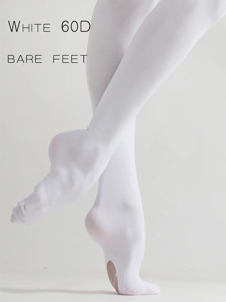 バレエタイツダンスあぶみタイツバレエストッキング女性ガールスケートダンス体操タイツストッキング 60D