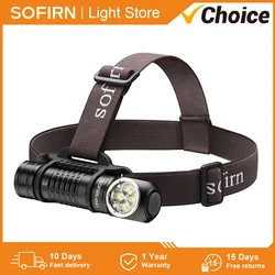 SOFIRN HS41 4000 lm 21700 USB C wiederaufladbare Stirnlampe 6500 K SST-20 LED leistungsstarke Taschenlampenanzeige mit Magnetschwanz