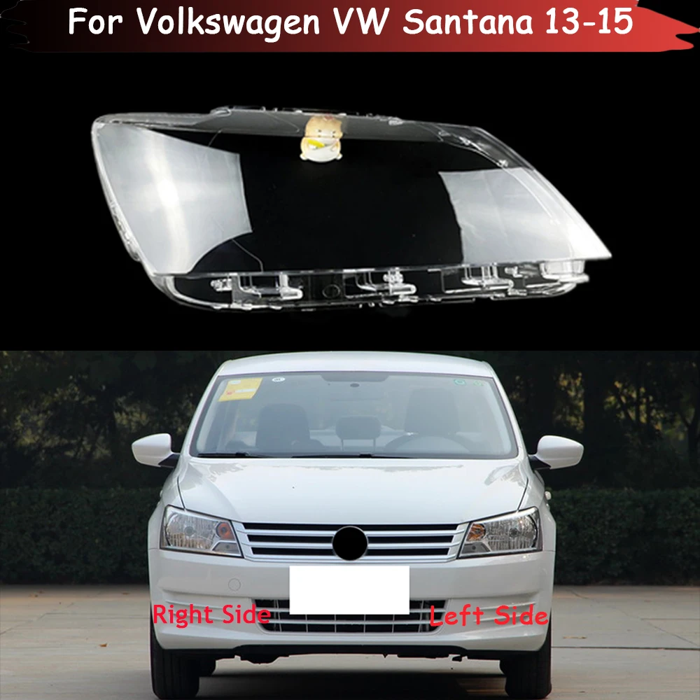 Auto Case Headlamp Caps For Volkswagen VW Santana 2013 2014 2015 Car Headlight Lens Cover Lampshade Lampcover Lamp Glass Shell