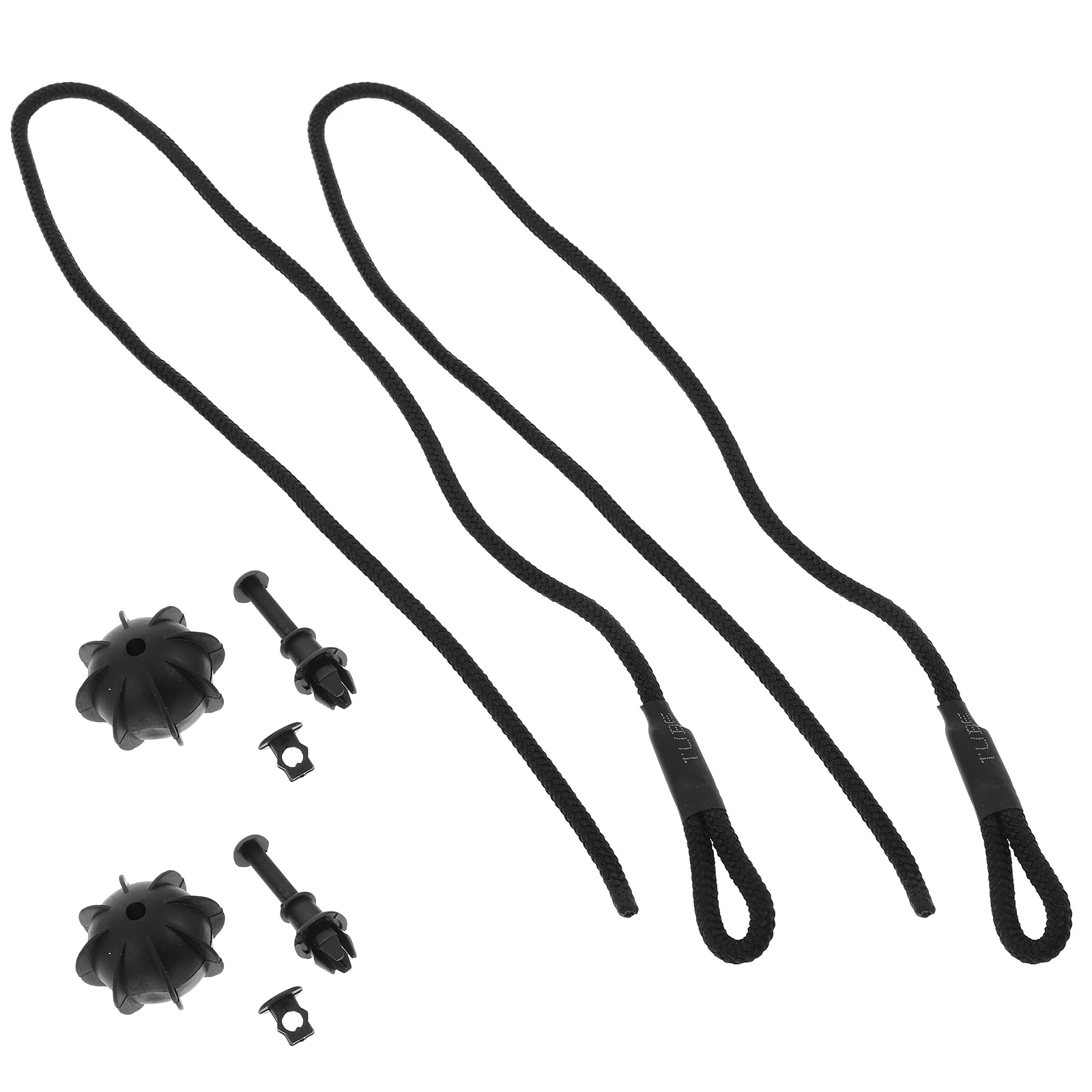 

2 set Trunk Partition Rope 2 Sets Snap Bungee Cord Clips Safety Hooks Carabiner Net Adjustable Length Highstrength Nylon Durable