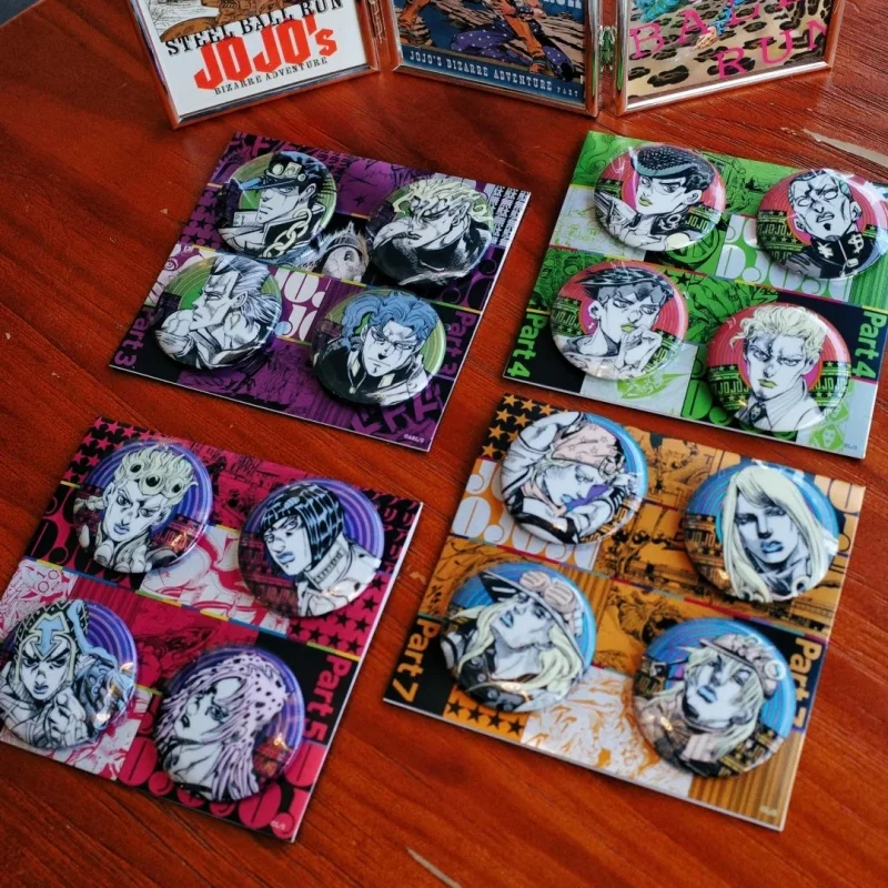 SHONEN JUMP SHOP JoJo's Bizarre Adventure Kolorowa Odznaka Grupa PHANTOM BLOOD BATTLE TENDENCY JOJOLION Kolekcja Postaci Hobby
