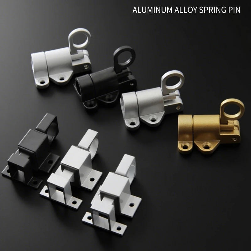 Aluminum Alloy Door Window Bolt Self Closing Automatic Bolt Steel Window Spring Plane Bolt Lock Door Latch Stainless Steel Bolt