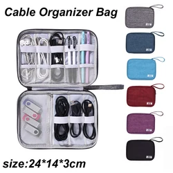 Digital Storage Bag System Mobile Phone Charger USB Data Cable Organizer Earphone Wire Bag Pen Power Bank Travel Kit Case Pouch