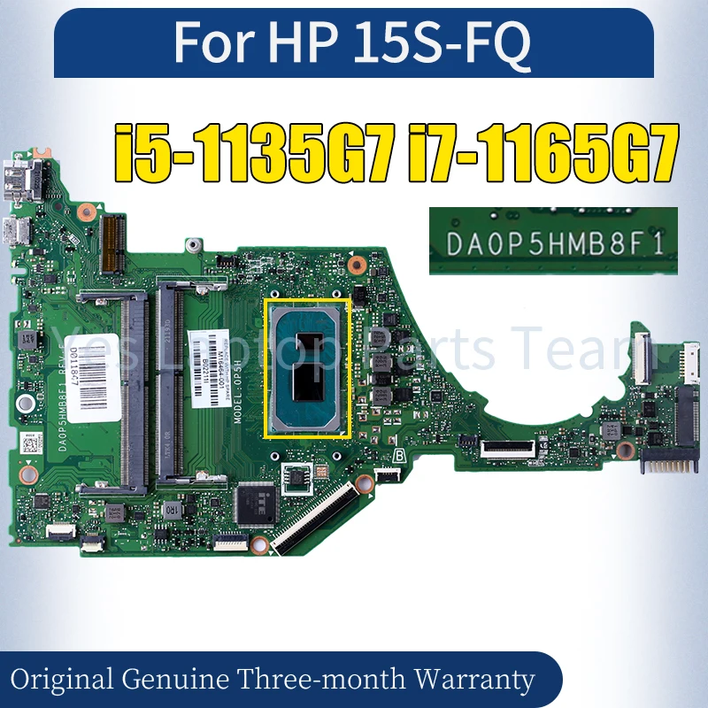 

DA0P5HMB8F1 For HP 15S-FQ Laptop Mainboard i5-1135G7 i7-1165G7 M16463-601 M16464-601 M16465-001 100％ Tested Notebook Motherboard