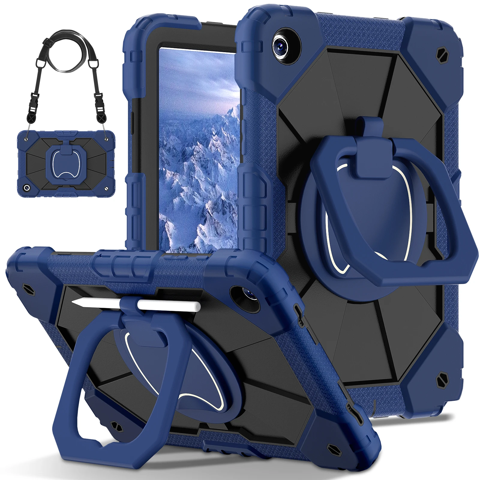 Tablet Protective Case Suitable for Samsung Galaxy Tab A9+ 11(2023)/A11+ 11(2025) with Satchel Stand 12 Colors Available