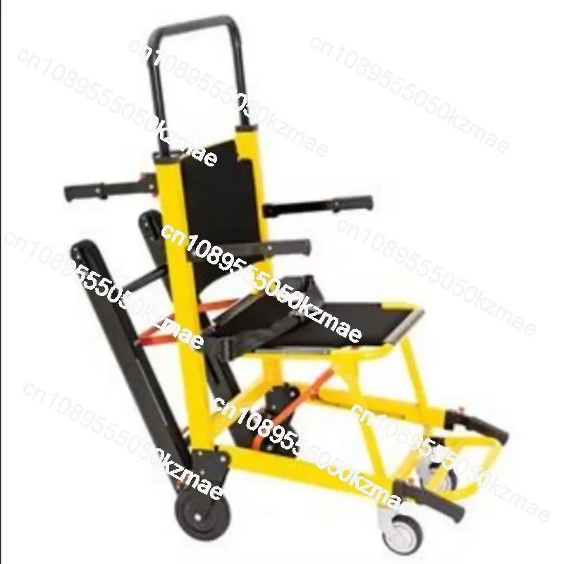 Portable Crawler Climbing Wheel Stretcher, Manual Stair Mobility Lift Chair, Foldable Patient Transport Evacuation Chair