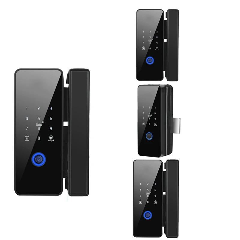 

IDUD Waterproof Tuya Wifi Smart Door Lock Fingerprint Electronic Rim Lock For Glass Door