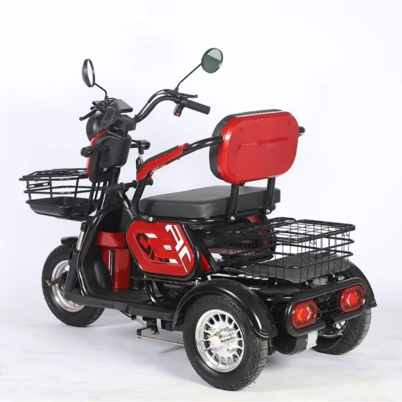 Three-wheeled electric vehicle adult elderly scooter battery car small pick-up and drop-off children