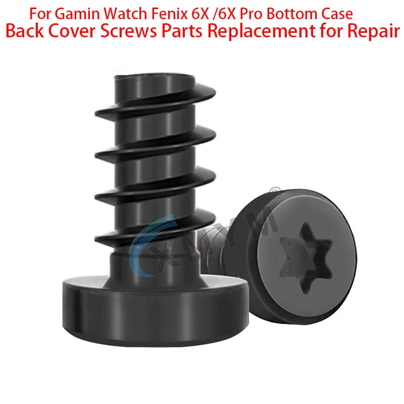Funda inferior para reloj Gamin Fenix 6X /6X Pro, cubierta trasera, tornillos, piezas de repuesto para reparación
