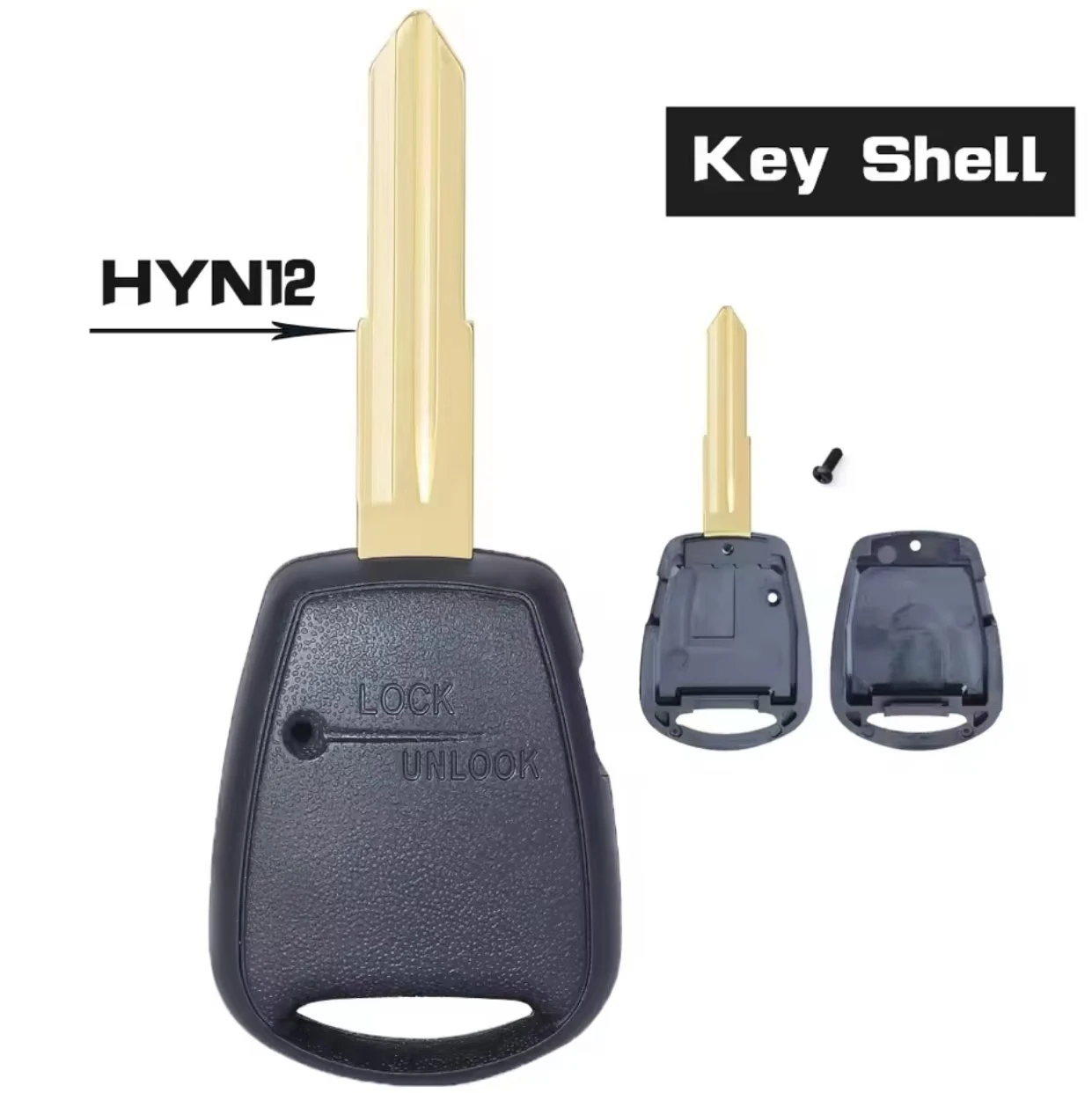 

Jingxin HYN14R/ HYN10/ HYN12 Uncut Remote Key Shell Case Side 1 Button Fob for Hyundai iLoad iMax Accent 2006-2015 Key shell