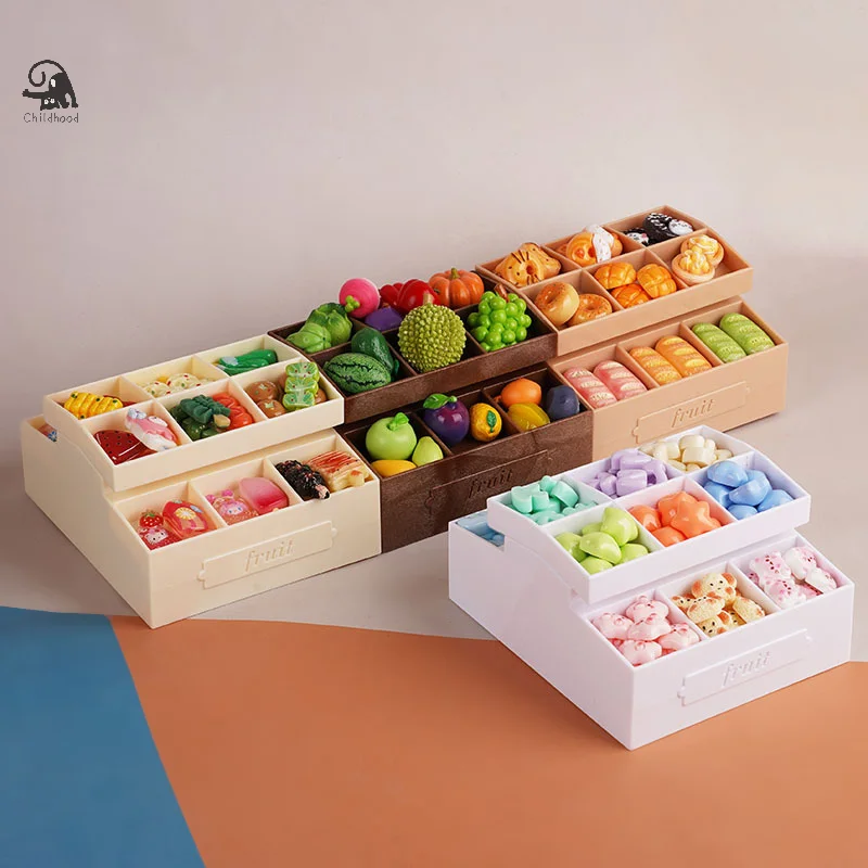 1:12 Puppenhaus Miniatur Simulation Obst Snack Stand Möbel Hause Modell Dekor Spielzeug Puppenhaus Zubehör