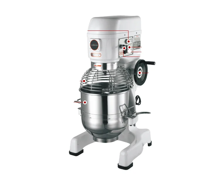 

Commercial 30L M30A Heavy Duty Dough Mixer Spiral Food Mixer With Bowl-Lift Design & Accessories-Flat Beater & Dough Hook