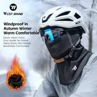 WEST BIKING Bicycle Headgear Winter Cycling Warm Balaclava Outdoor Cold-proof Head Cover Full Face Mask Motorcycle Helmet Lining