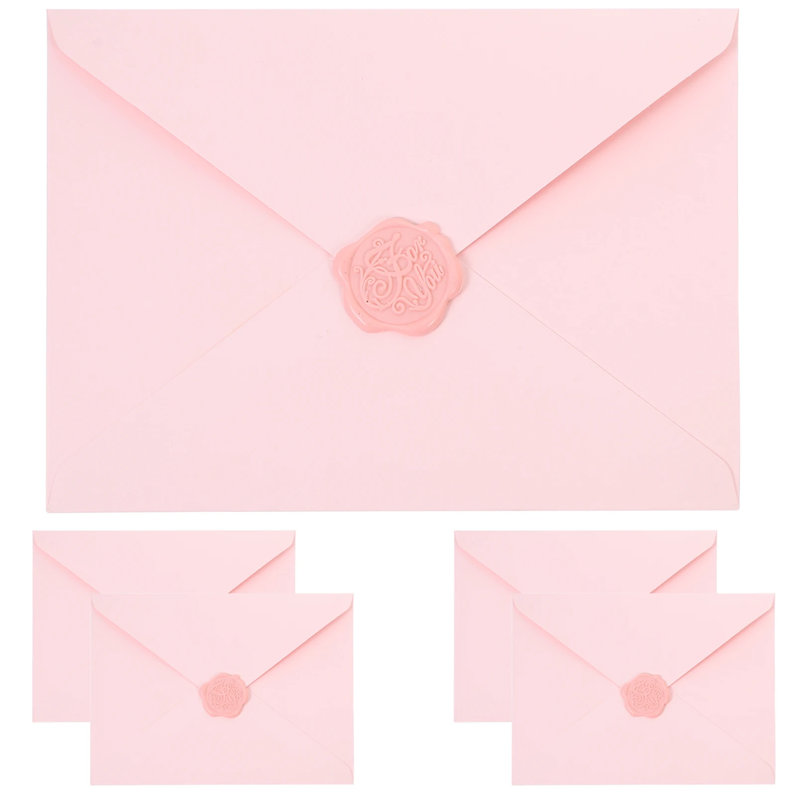 

5 set 5 Sets Envelope Stationery Pink Design Letter Writing Invitations Greeting Cards Valentine Day Wedding Party Bridal Shower